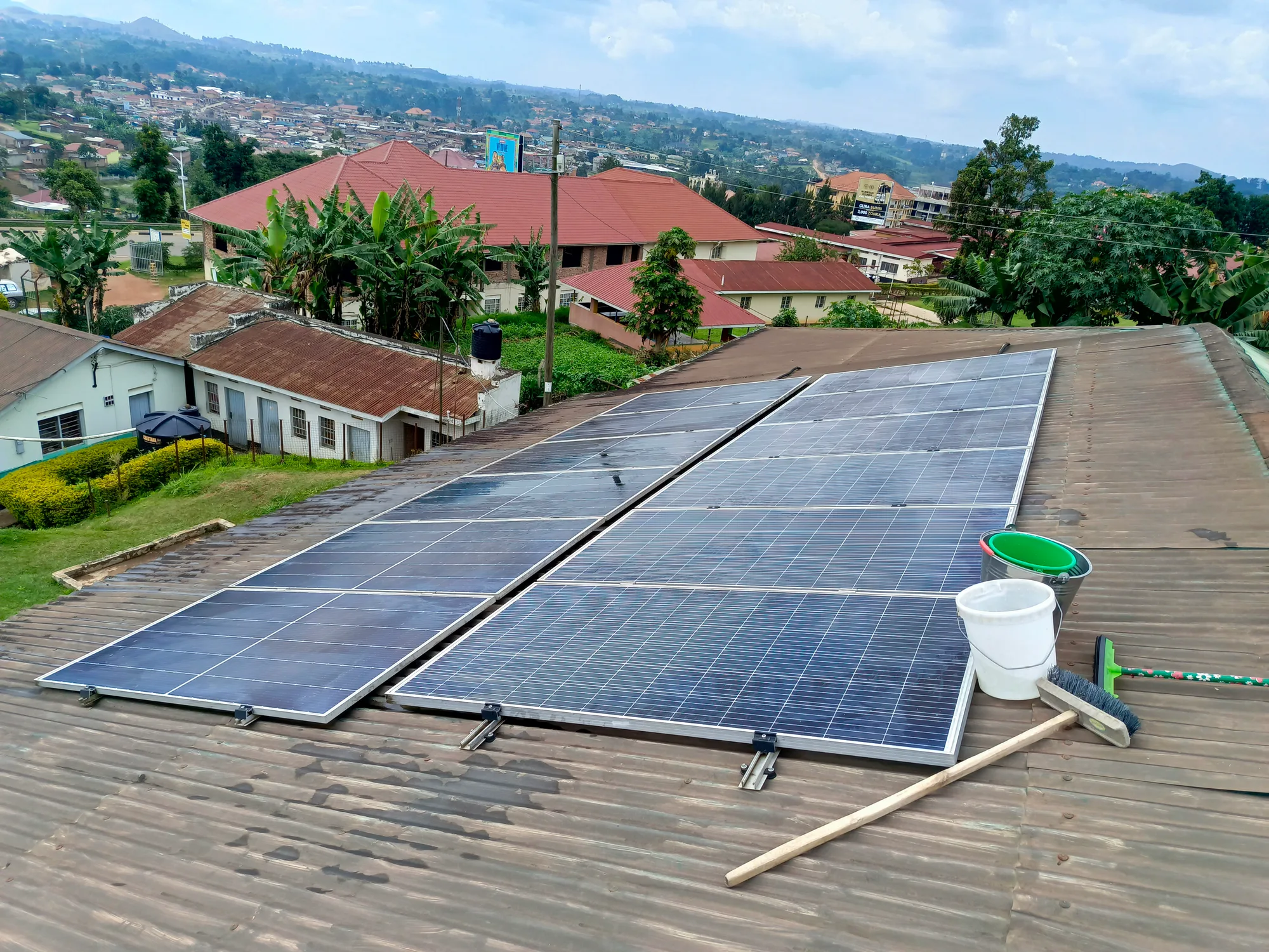 Solar system at Toro Babies Home in Fort Portal, Uganda